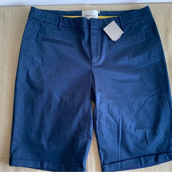 Anthropologie | Shorts | New Elevenses Blue Bermuda Shorts | Poshmark